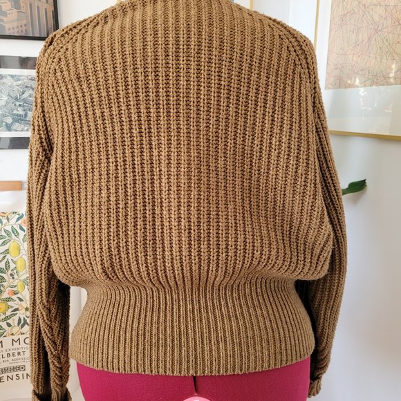 UNIQLO Women’s Brown Slouchy Turtleneck Sweater Size L - Picture 5 of 6